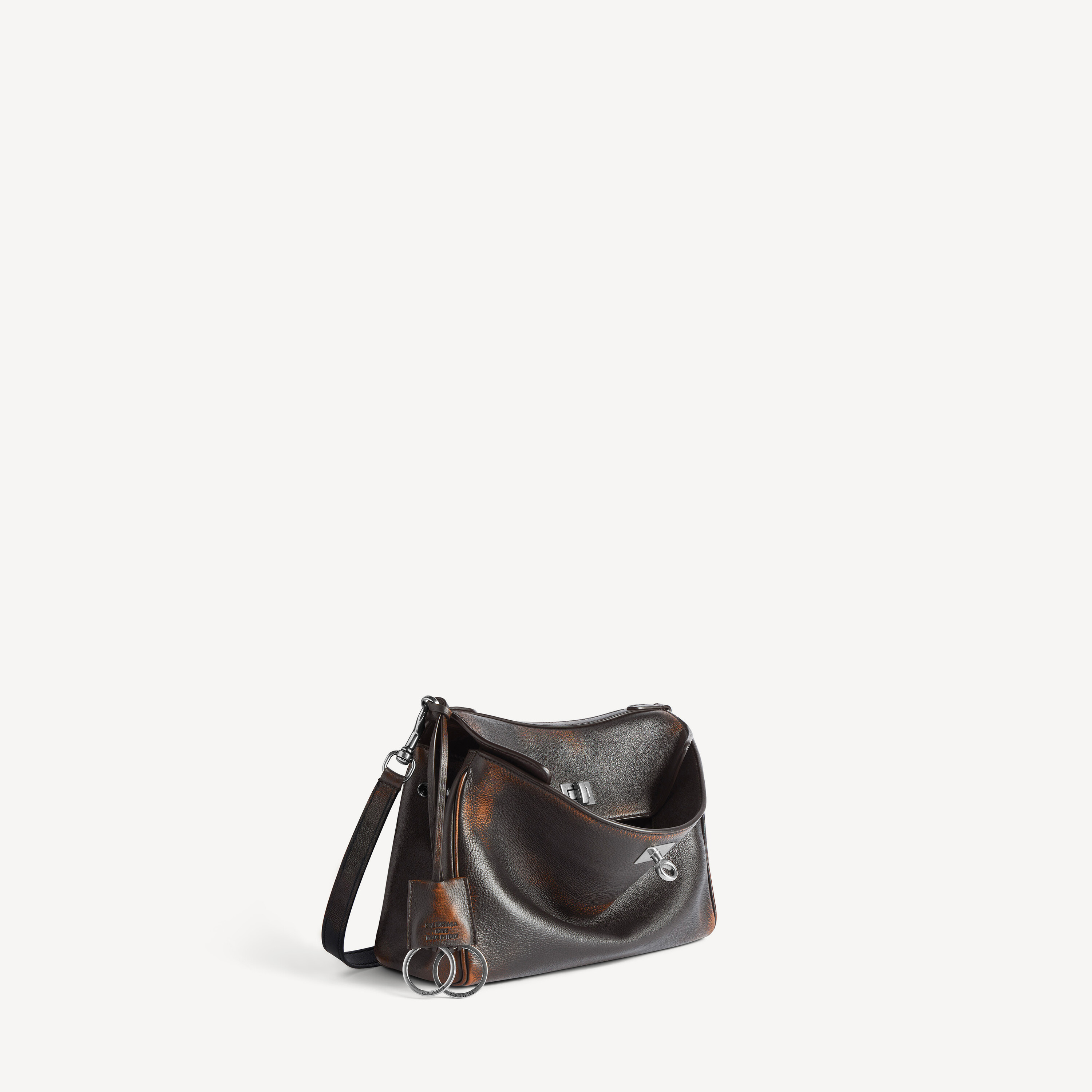 Мужская небольшая сумка-мессенджер rodeo в коричневом цвете BALENCIAGA, коричневый — фото 2