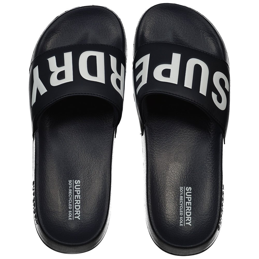 

Шлепанцы Superdry Core Vegan Pool, черный