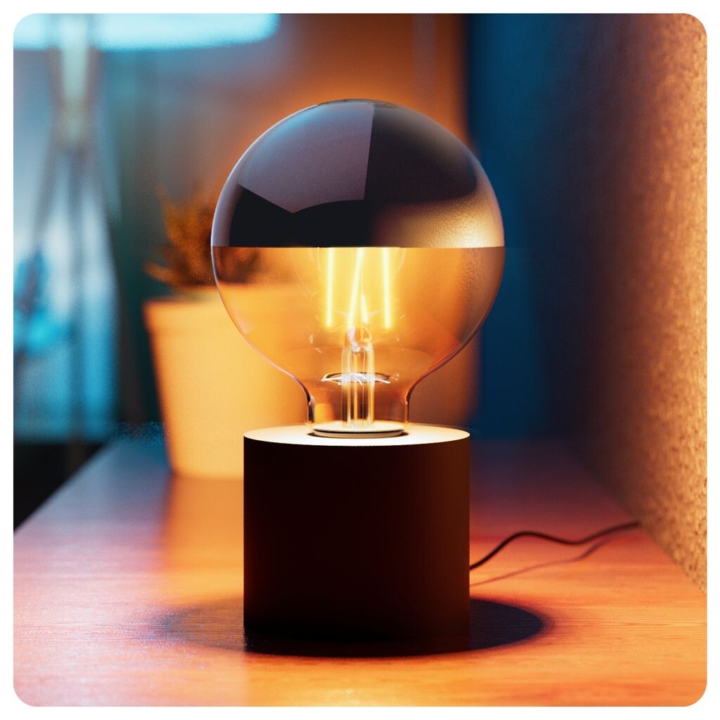

Настольная лампа NAMBI design, черная, с зеркальной головкой, светодиод E27, теплый белый, 6 Вт, количество: комплект из 1 шт. SSC-LUXon