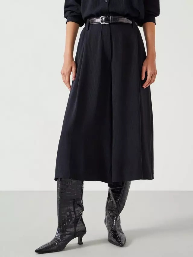 

Брюки HUSH Akira Pinstripe Culotte, цвет washed black