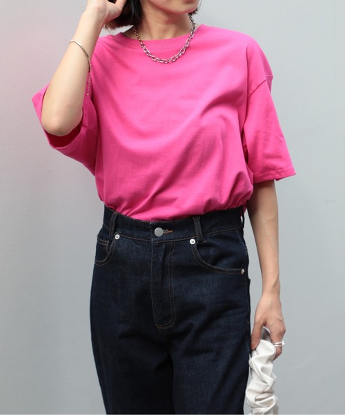 

Футболка из японского хлопка, 150 г, с коротким рукавом, свободного кроя GILDAN, розовый