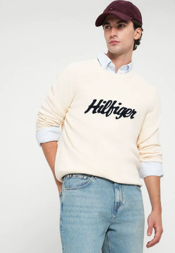 Сезонный джемпер с графическим принтом и вырезом-стойкой Tommy Hilfiger, Calico — фото 4