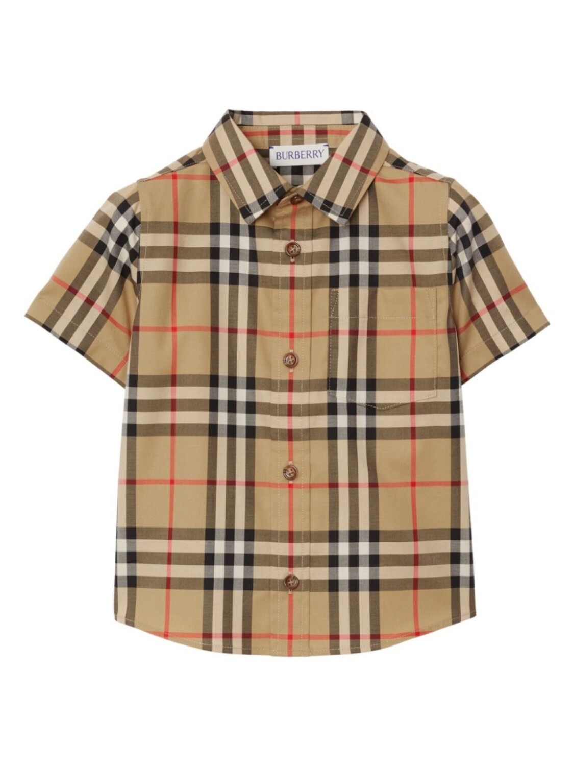 

Burberry Kids рубашка в клетку Vintage Check, нейтральный цвет