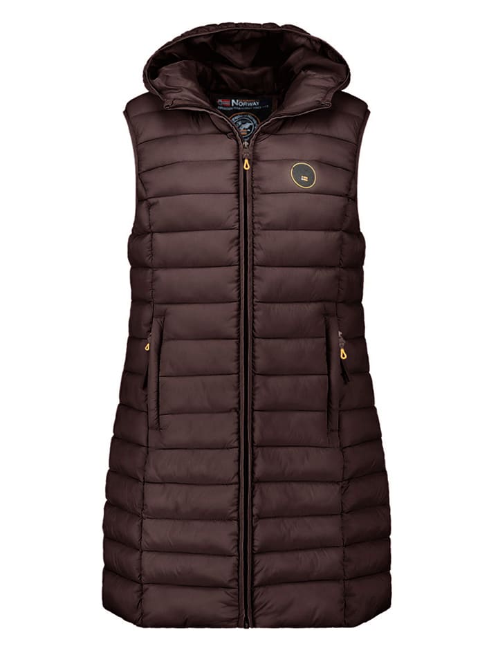 

Geographical Norway Стеганый жилет «Карта Ватикана» темно-коричневого цвета