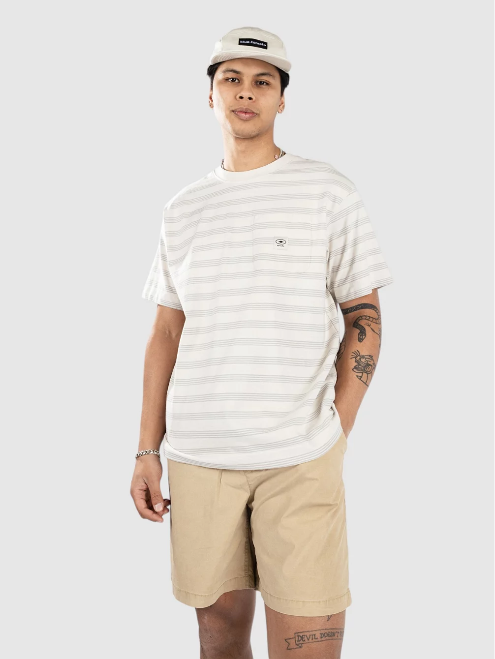 

Футболка с полосками Qsp Rip Curl, белый