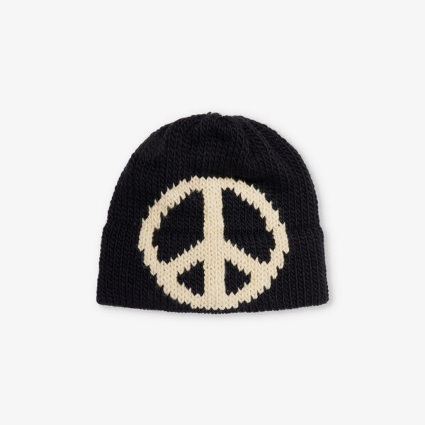

Шапка-Бини из смеси шерсти и интарсии Peace Bailey Goldberg, черный