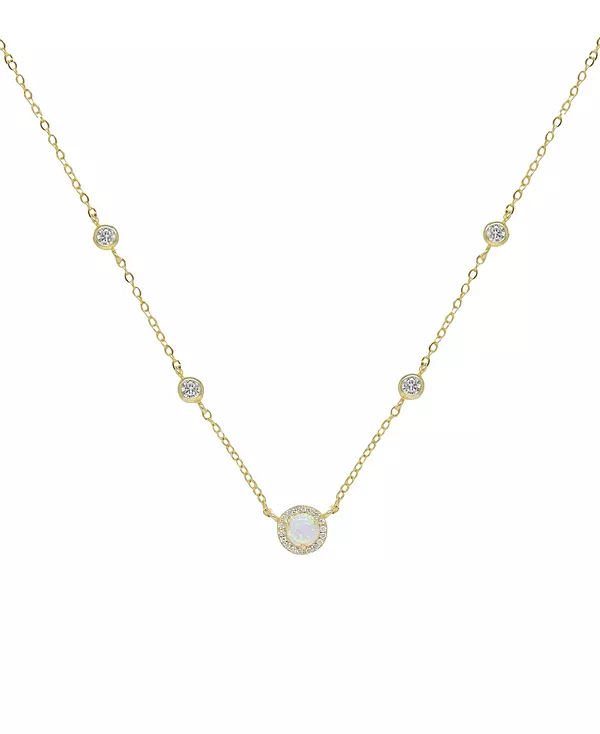 

Ожерелье Оливия с опалами и кристаллами Ettika, gold