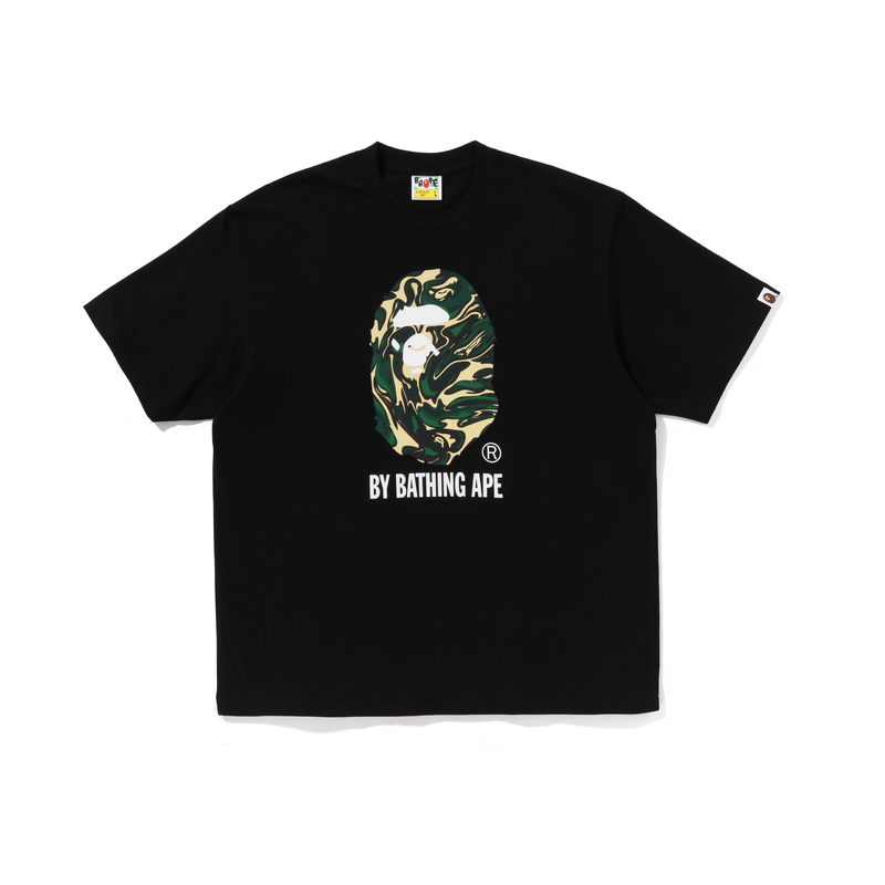 

Футболка Bape Marbling Camo By Bathing Ape свободного кроя A BATHING APE, черная