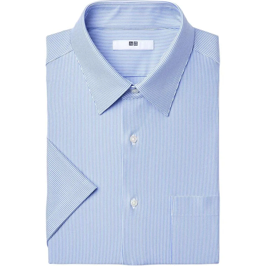 UNIQLO SS26 Рубашка мужская Royal Blue Moderate