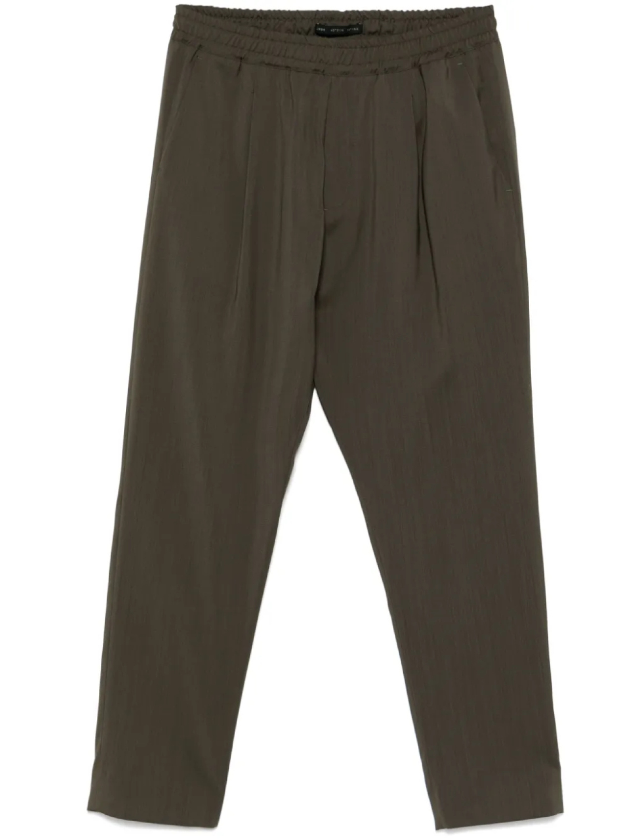 

Зауженные брюки из вирджинской шерсти Low Brand, зеленый