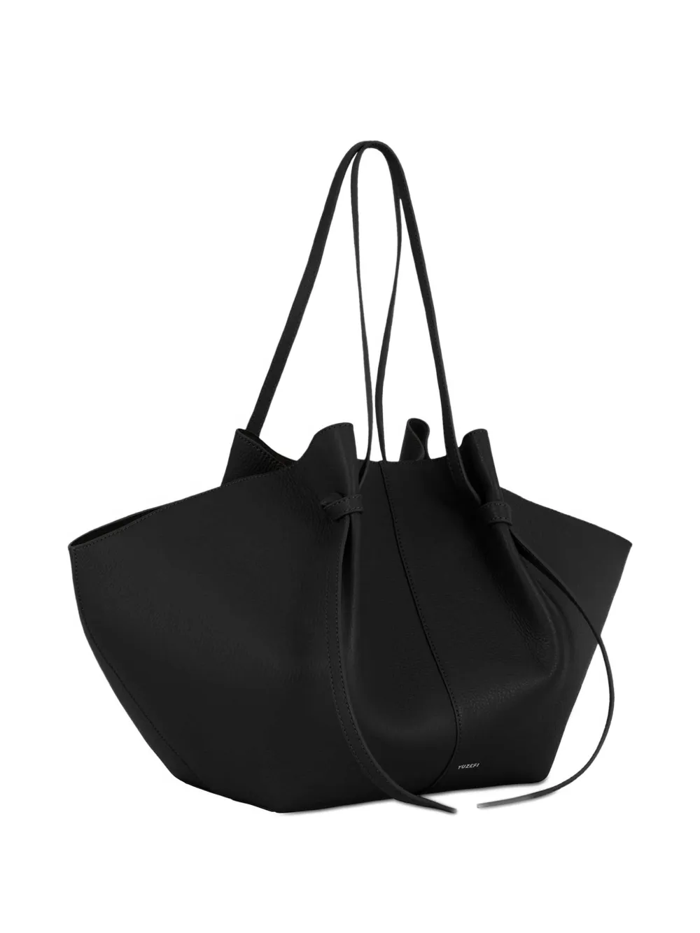 

Сумка с органическими изогнутыми линиями и зернистой фактурой Yuzefi, черный