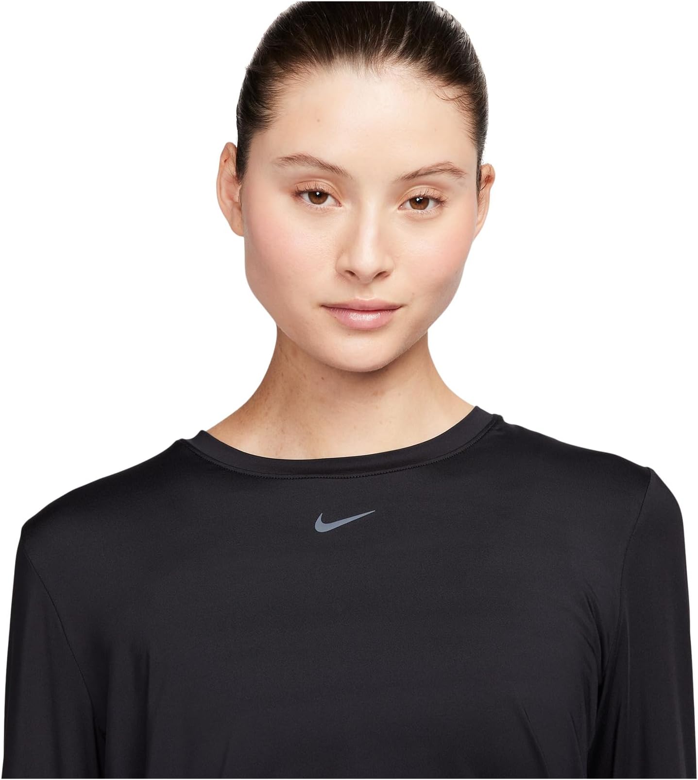 Топ Nike One Classic Dri-fit Long-sleeve Top, черный — фото 3