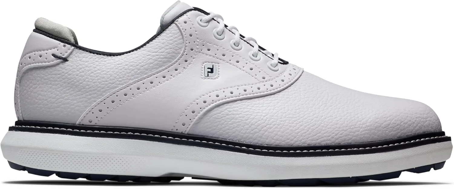 

Мужские гольф-кроссовки FootJoy Traditions без шипов, модель прошлого сезона, белый/синий