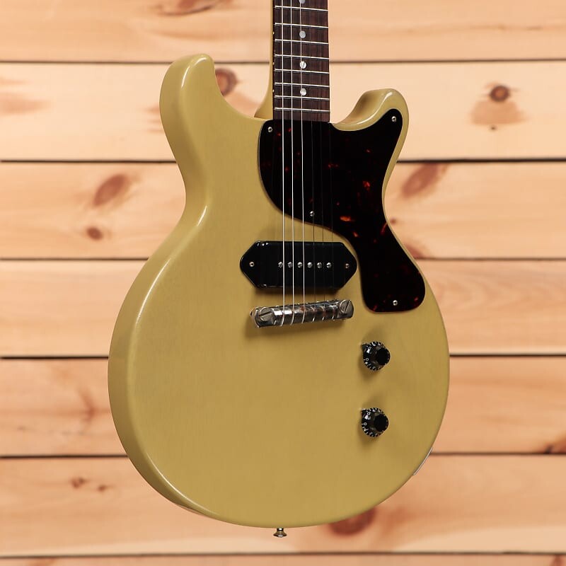 

Электрогитара Gibson 1958 Les Paul Junior Double Cut Reissue VOS - TV Yellow - 831516 - PLEK'd