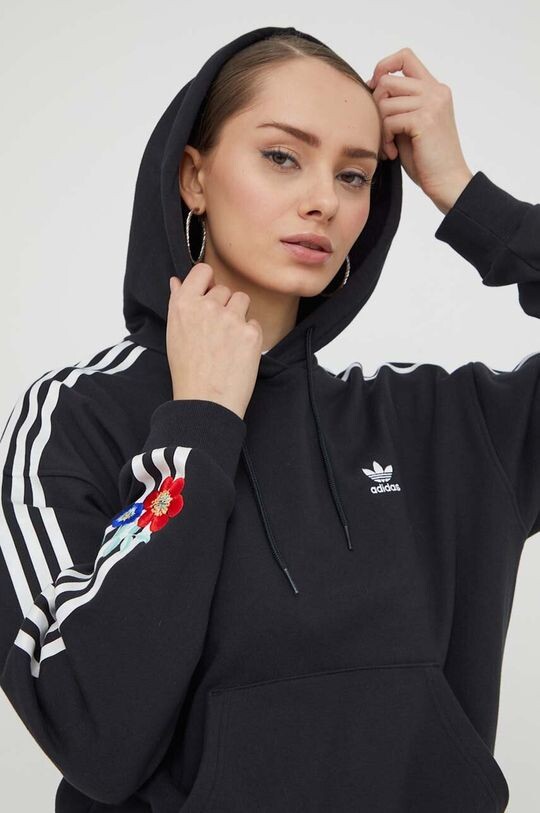 

Хлопковая толстовка adidas Originals, черный