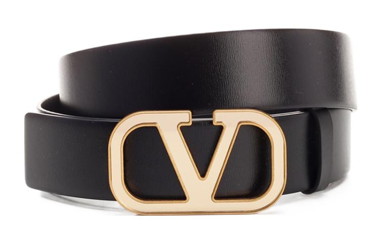 

Кожаный ремень мужской черный Valentino