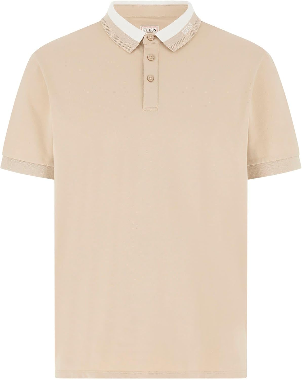 

Мужская поло Guess Eco с коротким рукавом и воротником Paul, Neutral Sand, Бежевый, Мужская поло Guess Eco с коротким рукавом и воротником Paul, Neutral Sand