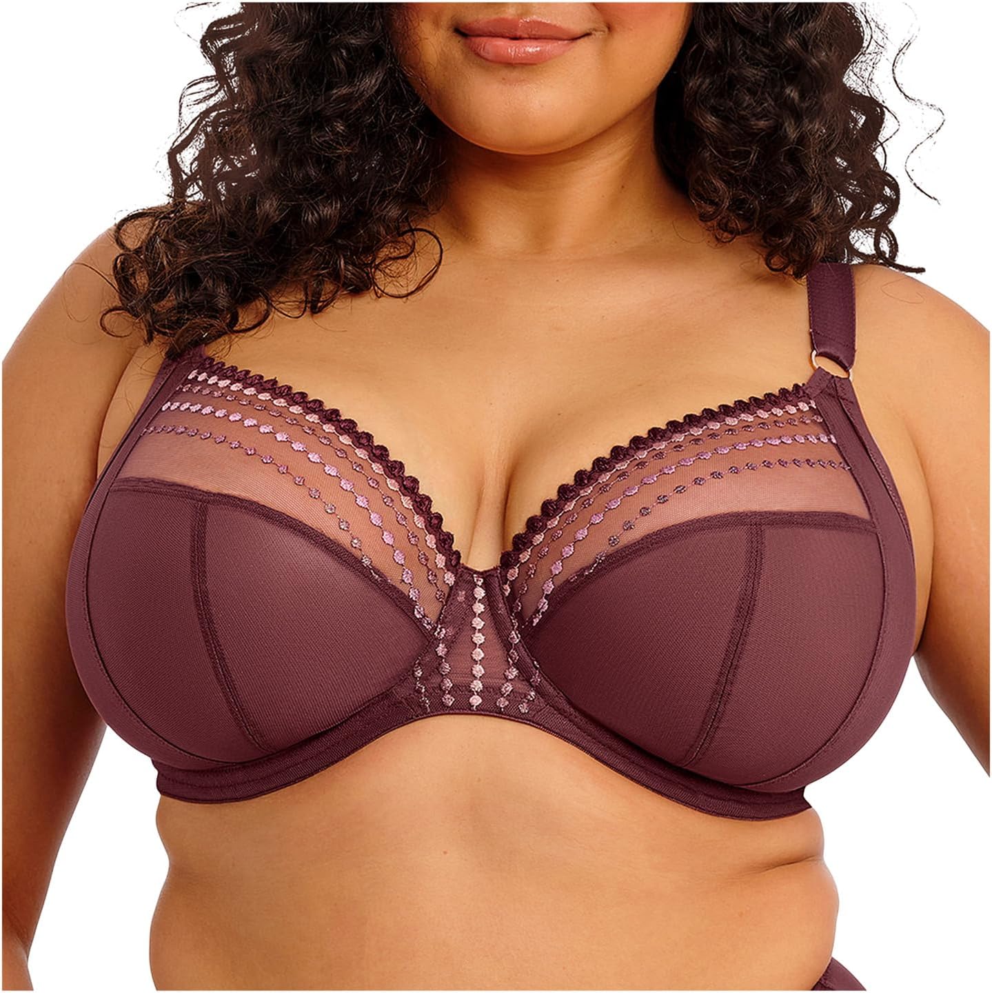 

Женский бюстгальтер Matilda на косточках с глубоким вырезом elomi, Sugarplum