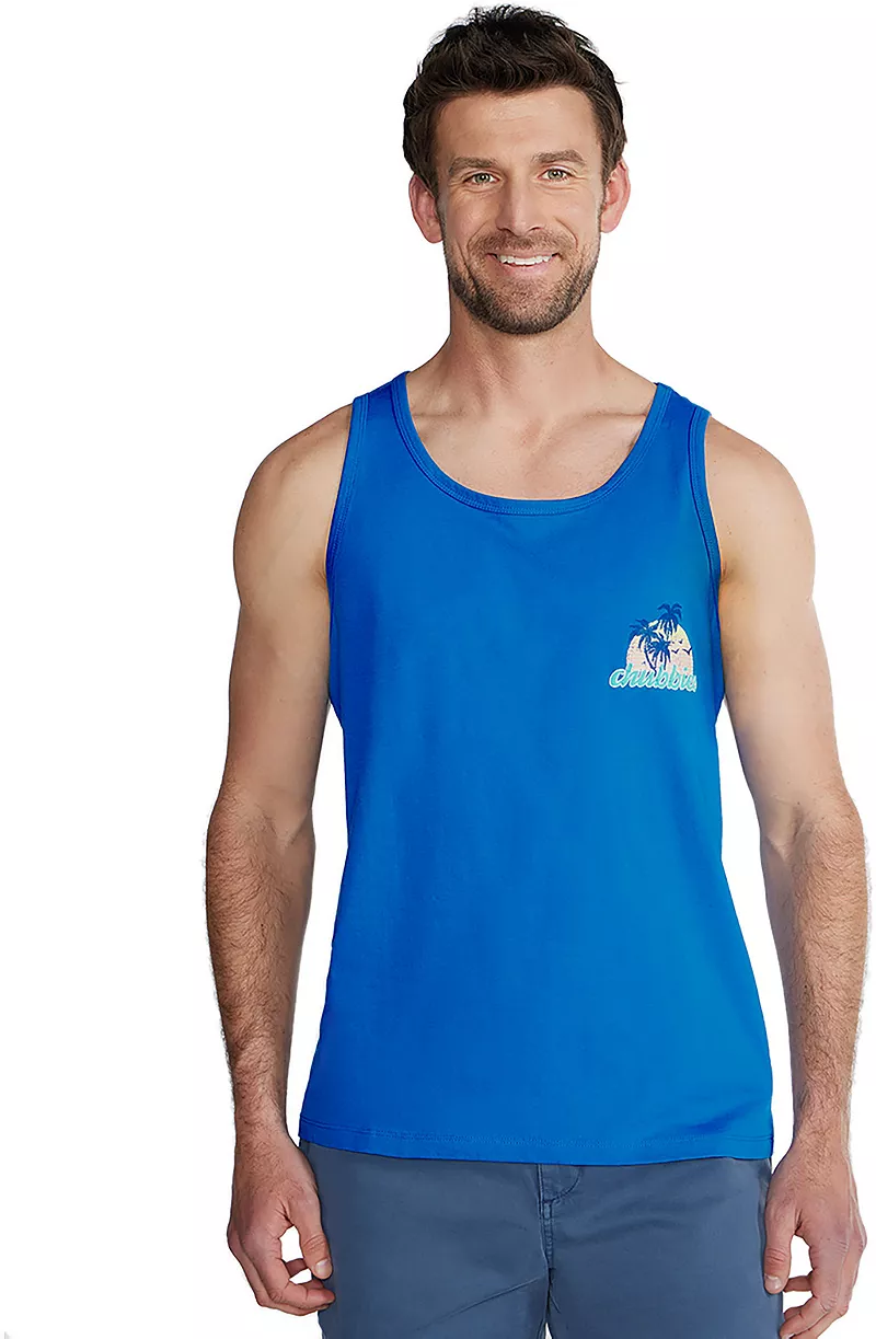 

Мужская майка с графическим рисунком chubbies, синий