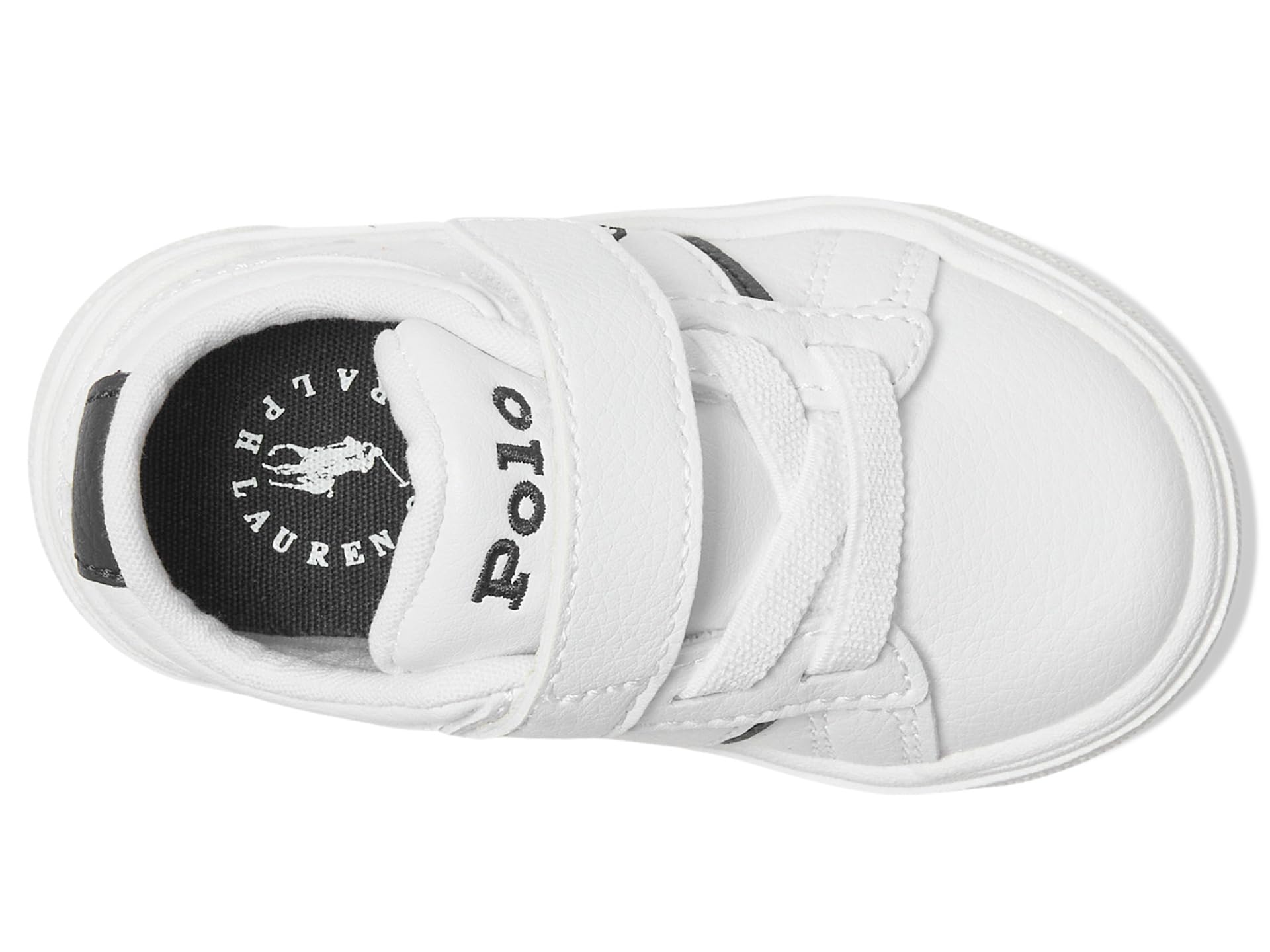 Кроссовки Polo Ralph Lauren Kids Frazier PS, цвет White/Navy — фото 2
