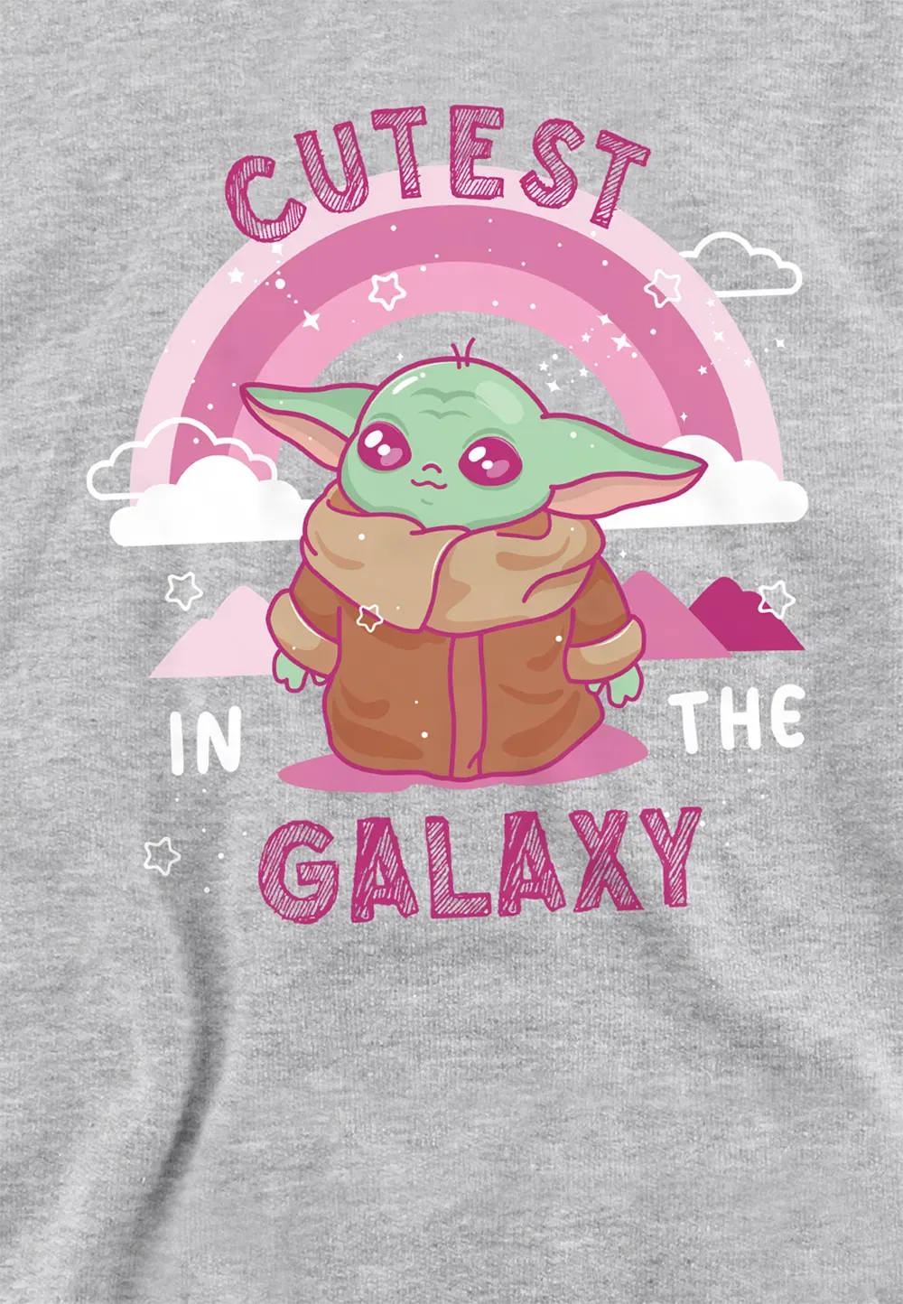Детская толстовка Star Wars Grogu Disney, серый — фото 2