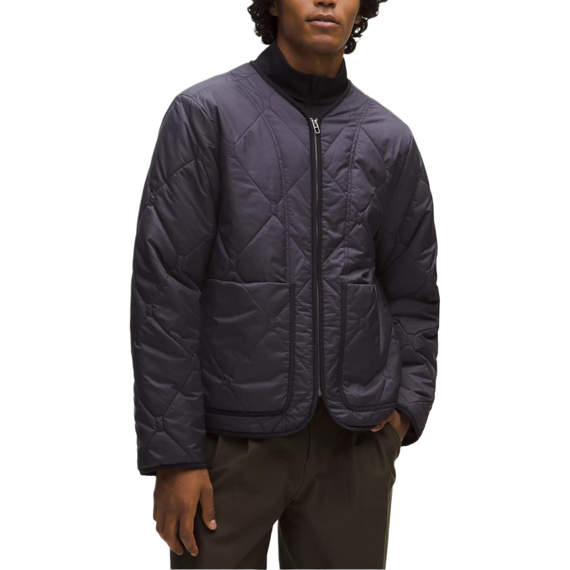 

Мужская пуховая куртка средней высоты Lululemon, night moth черный