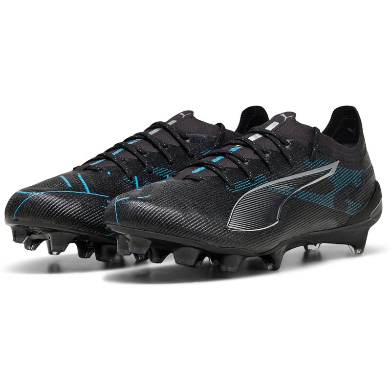 Футбольные бутсы Ultra 5 Ultimate FG Puma, цвет puma black-puma silver-bright aqua — фото 3