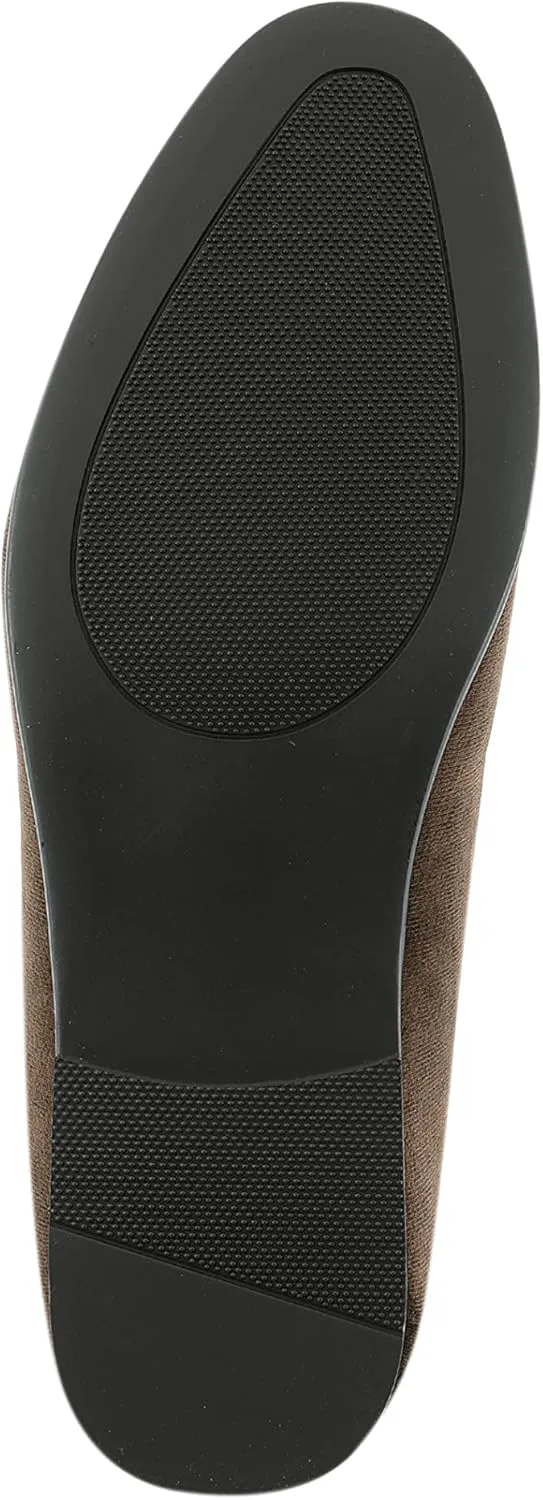 

Amali Aller, мужские повседневные туфли - лоферы для мужчин на мягкой подошве - мужские бархатные тапочки с металлической и вязаной пряжкой - мужские туфли под смокинг, коричневый