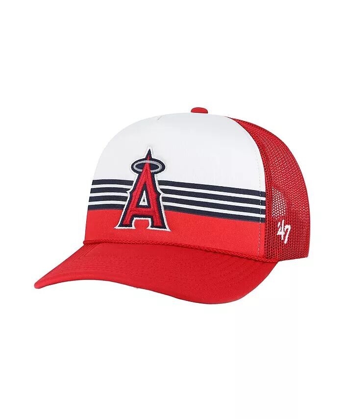 

Мужская красная регулируемая кепка Los Angeles Angels из пеноматериала спереди с сеткой '47 Brand, красный