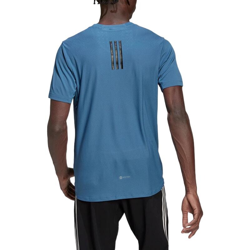 Футболка Hiit мужская темно-синяя Adidas, темно-синий — фото 3