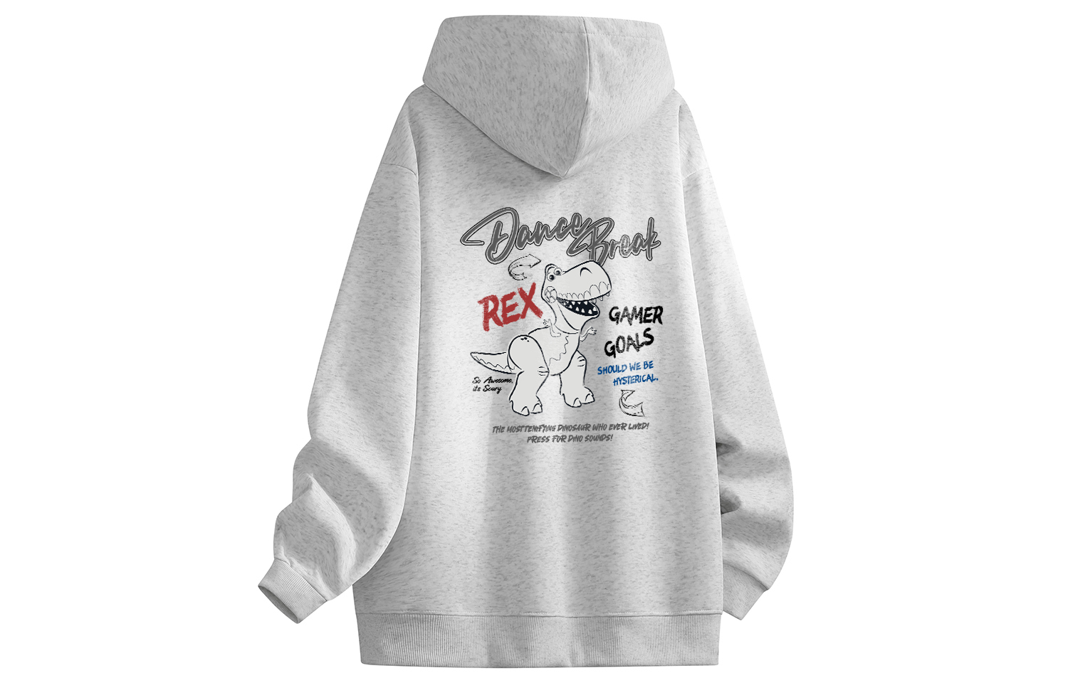 

Толстовка Unisex Hooded Thickened Heavyweight Disney, heather серый fleece-lined
