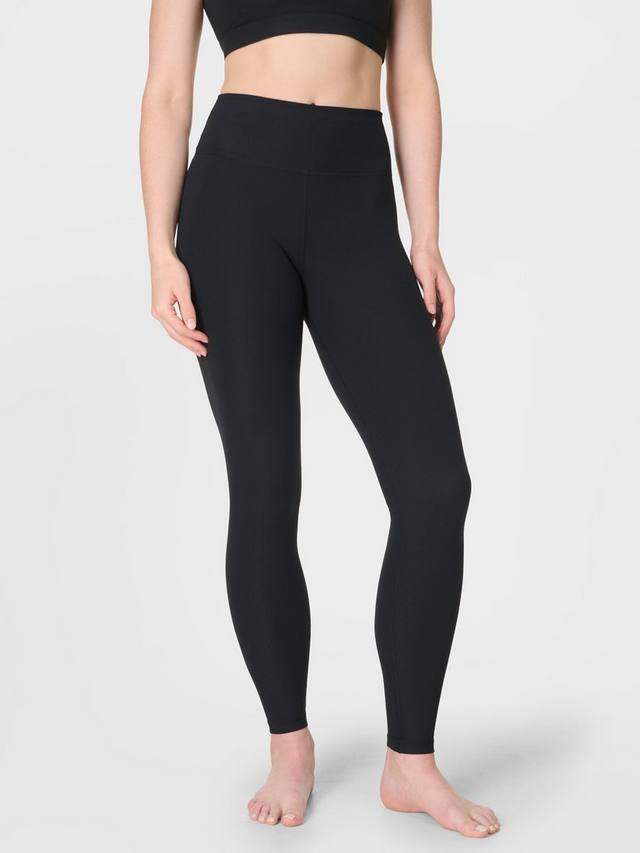 

Гибкие светящиеся леггинсы с ребристой текстурой Sweaty Betty, Black