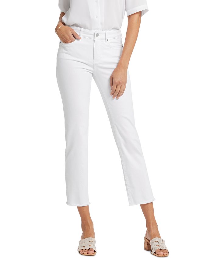 

Джинсы Marilyn High Rise Ankle Jeans в цвете Optic White NYDJ, белый