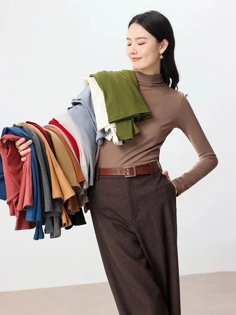 

Зимняя женская блузка из шелка и вискозы с длинным рукавом Rfmfkkg