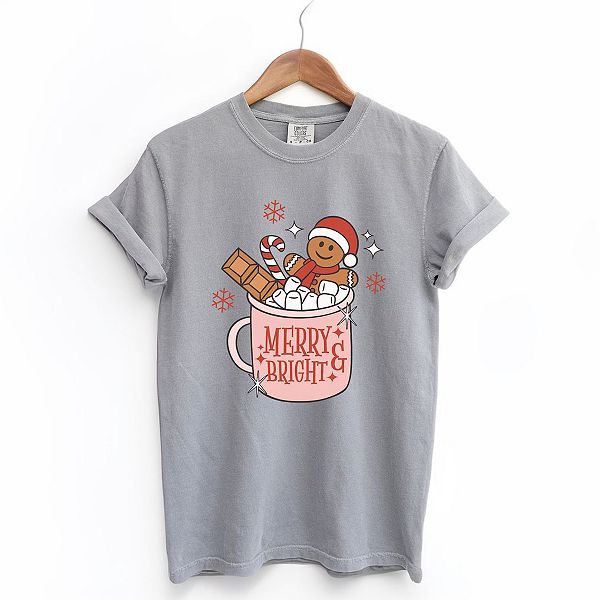 

Футболка Merry and Bright с эффектом окрашивания Simply Sage Market, Grey