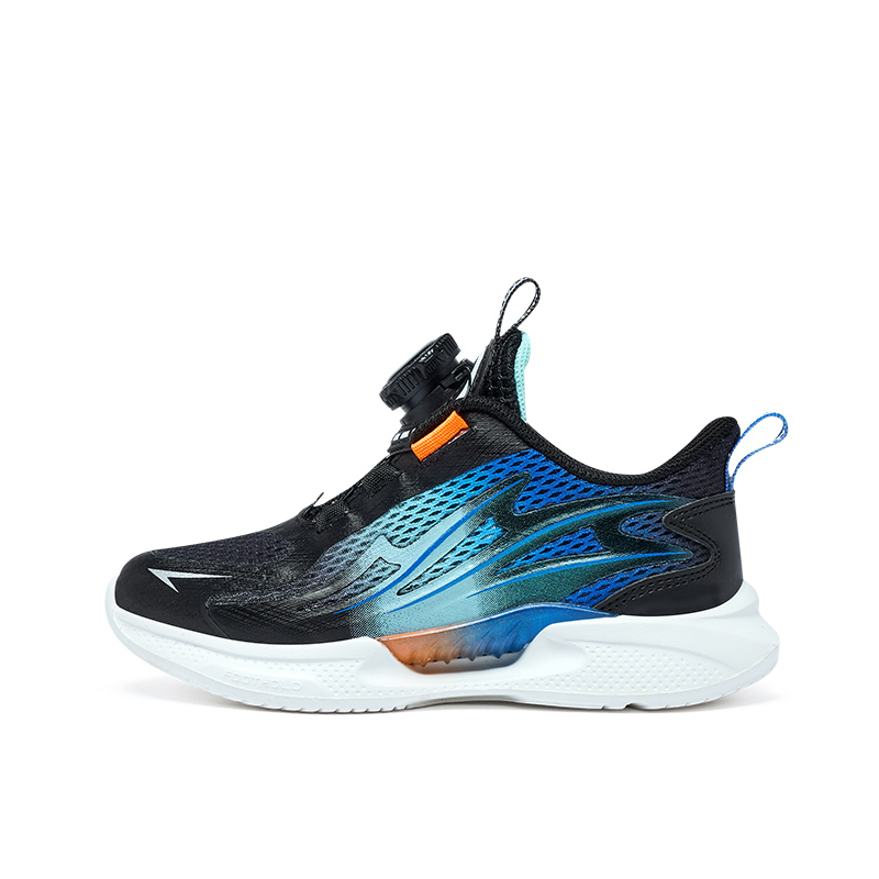 

Нескользящие, износостойкие, дышащие, легкие, амортизирующие кроссовки с низким верхом для детей BIG WASP, черный/синий