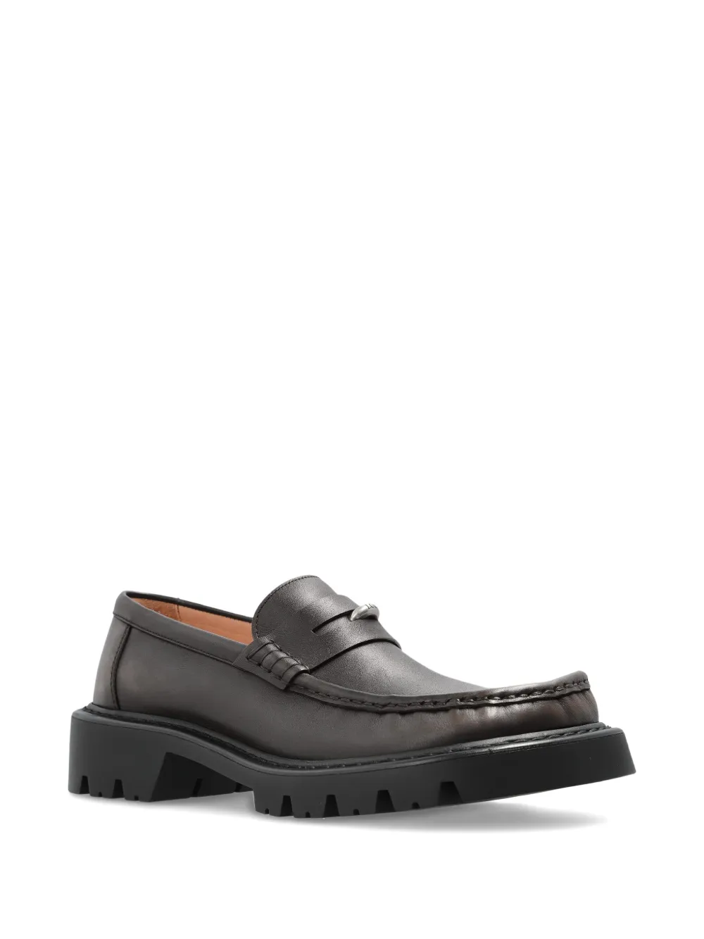 Лоферы на массивной подошве Loewe, коричневый — фото 2