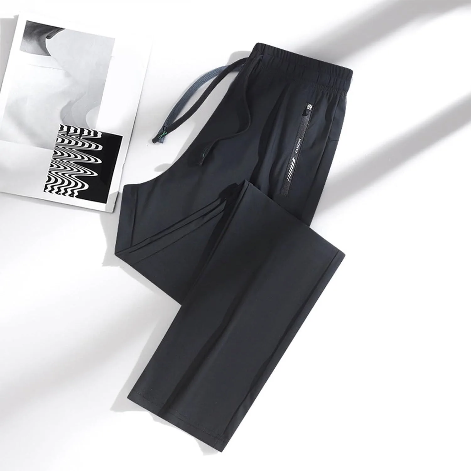 Женские спортивные брюки Senistyle Stretch Active, новая модель 2025 года - ультраэластичные, дышащие, быстросохнущие брюки для женщин Generic, черный — фото 3