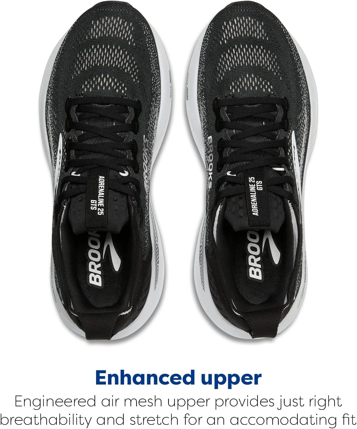 Мужские кроссовки Brooks Adrenaline GTs 25, белый/черный/серый — фото 4
