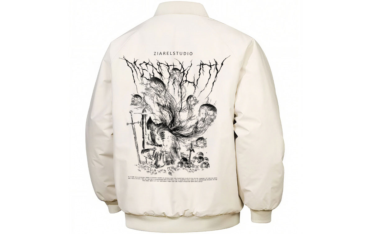 

Пуховик Unisex Baseball Collar Thickened ZIAREL, хаки