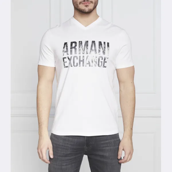 

Футболка стандартного кроя Armani Exchange, белый