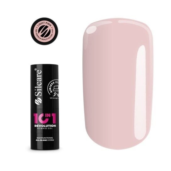 

Гибридный лак для ногтей, светло-розовый, 15 г Silcare 10In1 Revolution Airless Hybrid Gel