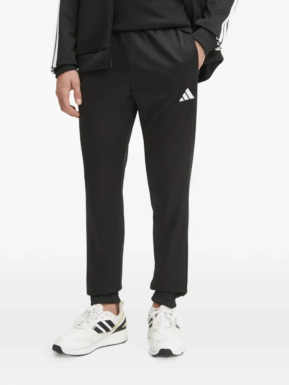 Спортивный костюм на молнии Adidas, черный
