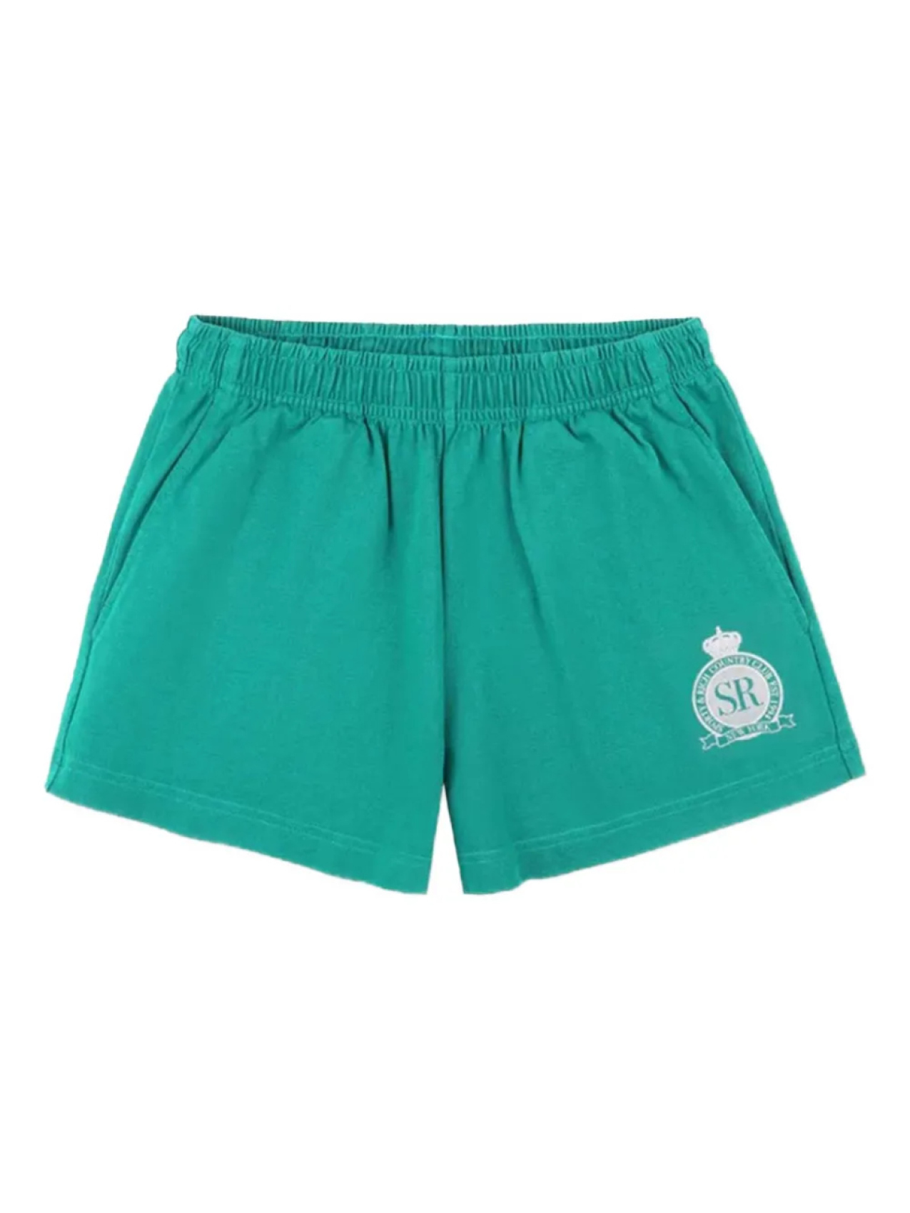 

Шорты Sporty & Rich с логотипом и эластичной талией, зеленый