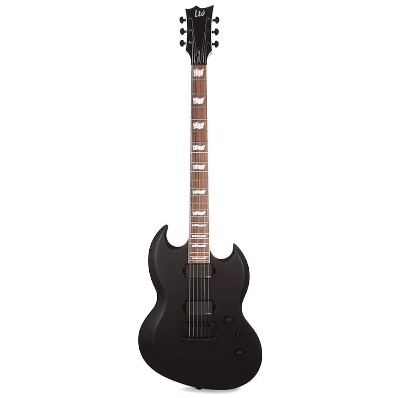 

Электрогитара ESP LTD Viper-400 Baritone Black Satin Electric Guitar