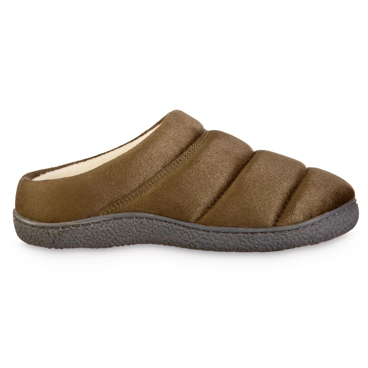 

isotoner Мужские тапочки из микрозамши с эффектом памяти и капюшоном ECO Comfort