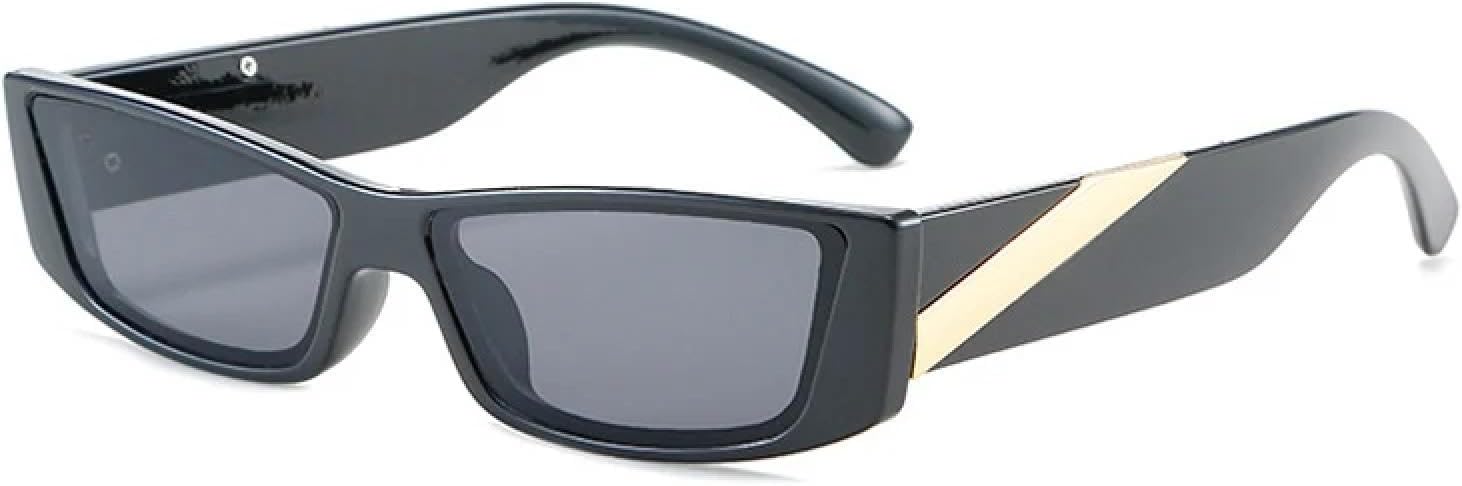 

Солнцезащитные очки «кошачий глаз» в маленькой оправе для женщин и мужчин, в стиле ретро, ​​летние, для путешествий, с защитой от УФ-излучения UV400 TKKTLLT, Black Gray