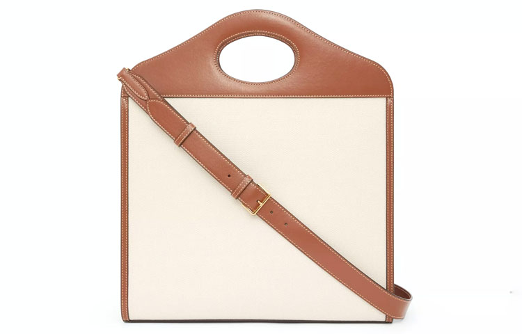 Сумка Burberry из холста и кожи в двух тонах — фото 4