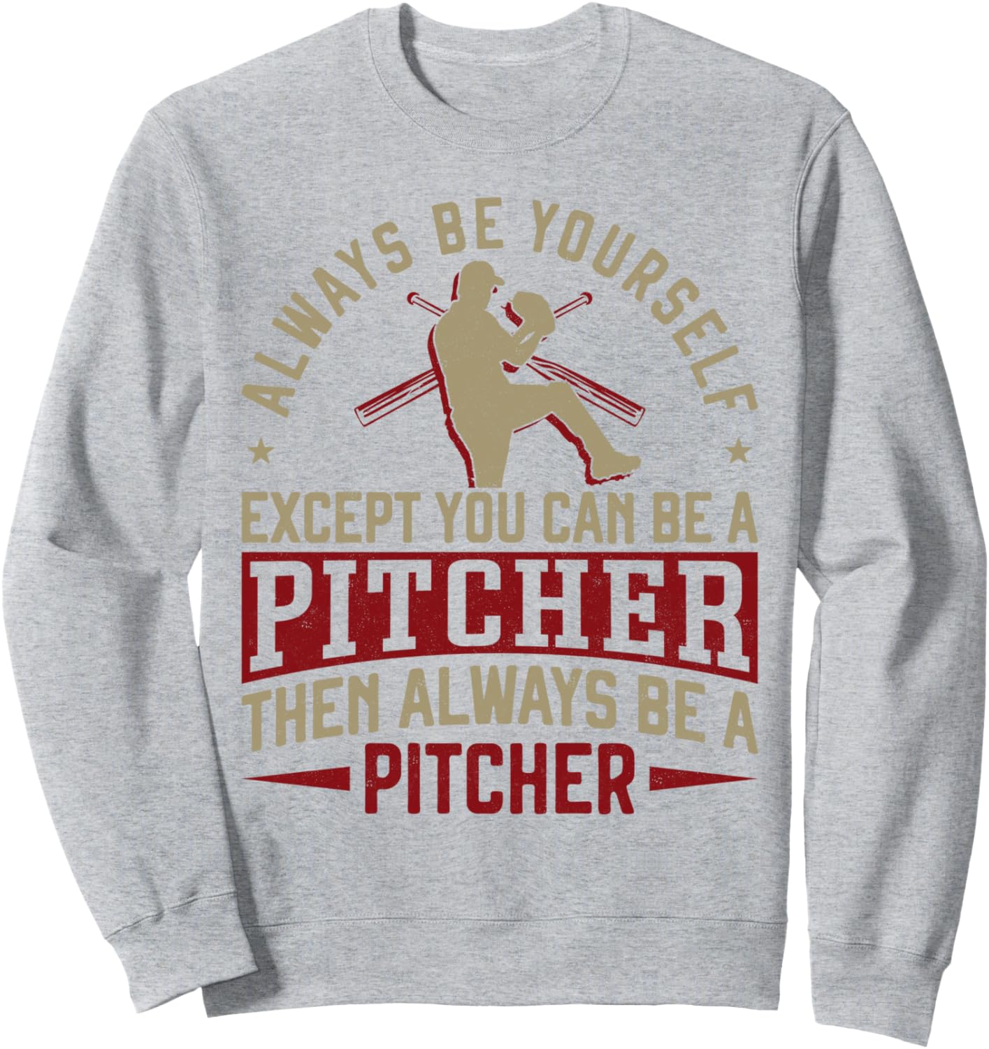 

Винтажная толстовка с надписью Всегда будь собой, кроме себя самого для бейсбольного болельщика Baseball Saying Theme Player Da0, серый
