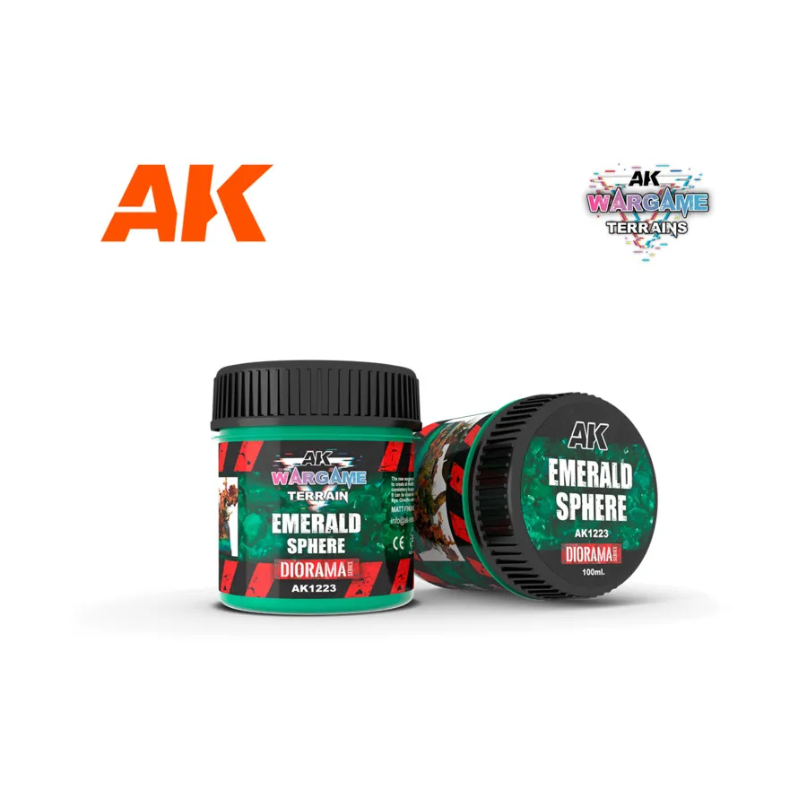 

Wargame Terrain — Изумрудная сфера, AK Wargame Battle Grounds - Diorama Terrains & Enamel Liquid Pigments